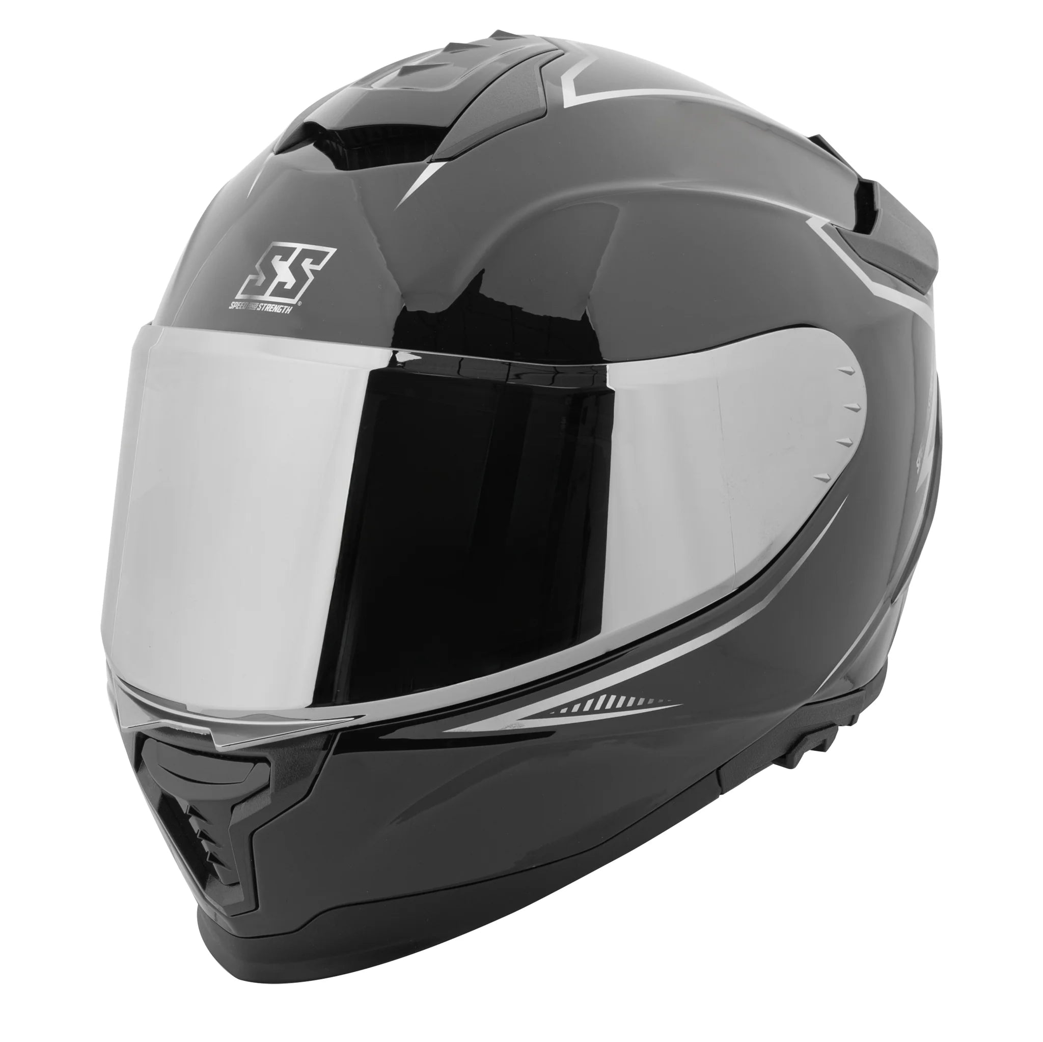 SS1660 CRUISE MISSILE FULL FACE HELMET (Gloss Silver) | SPEED & STRENGTH