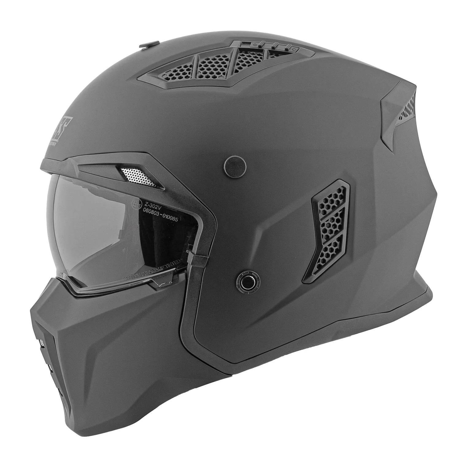 SS2450 SOLID OPEN FULL FACE HELMET (Matte Black) | SPEED & STRENGTH