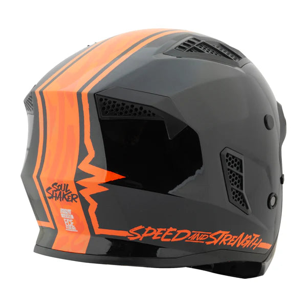 SS2450 OPEN FULL FACE HELMET (Gloss Orange) | SPEED & STRENGTH