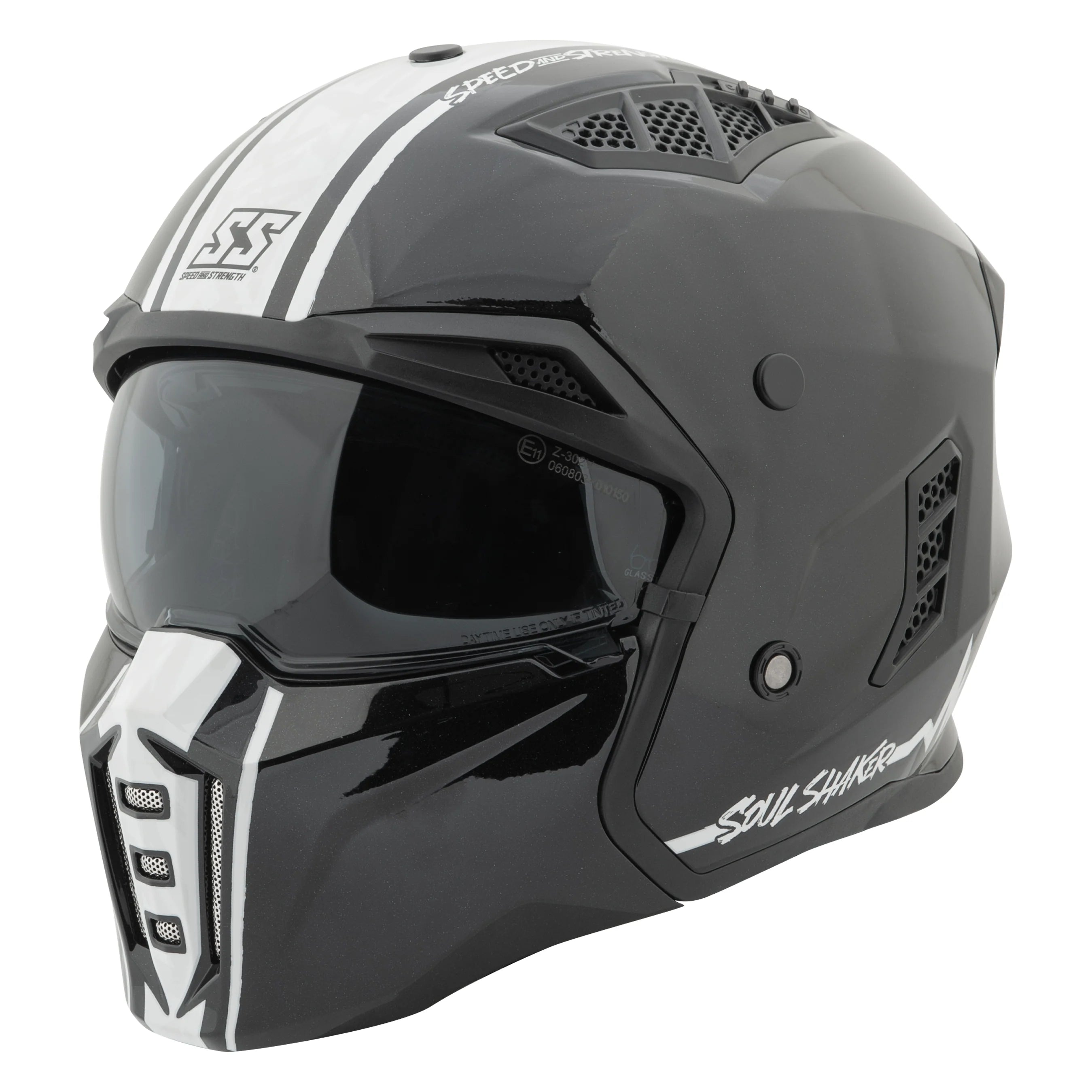 SS2450 OPEN FULL FACE HELMET (Gloss White) | SPEED & STRENGTH