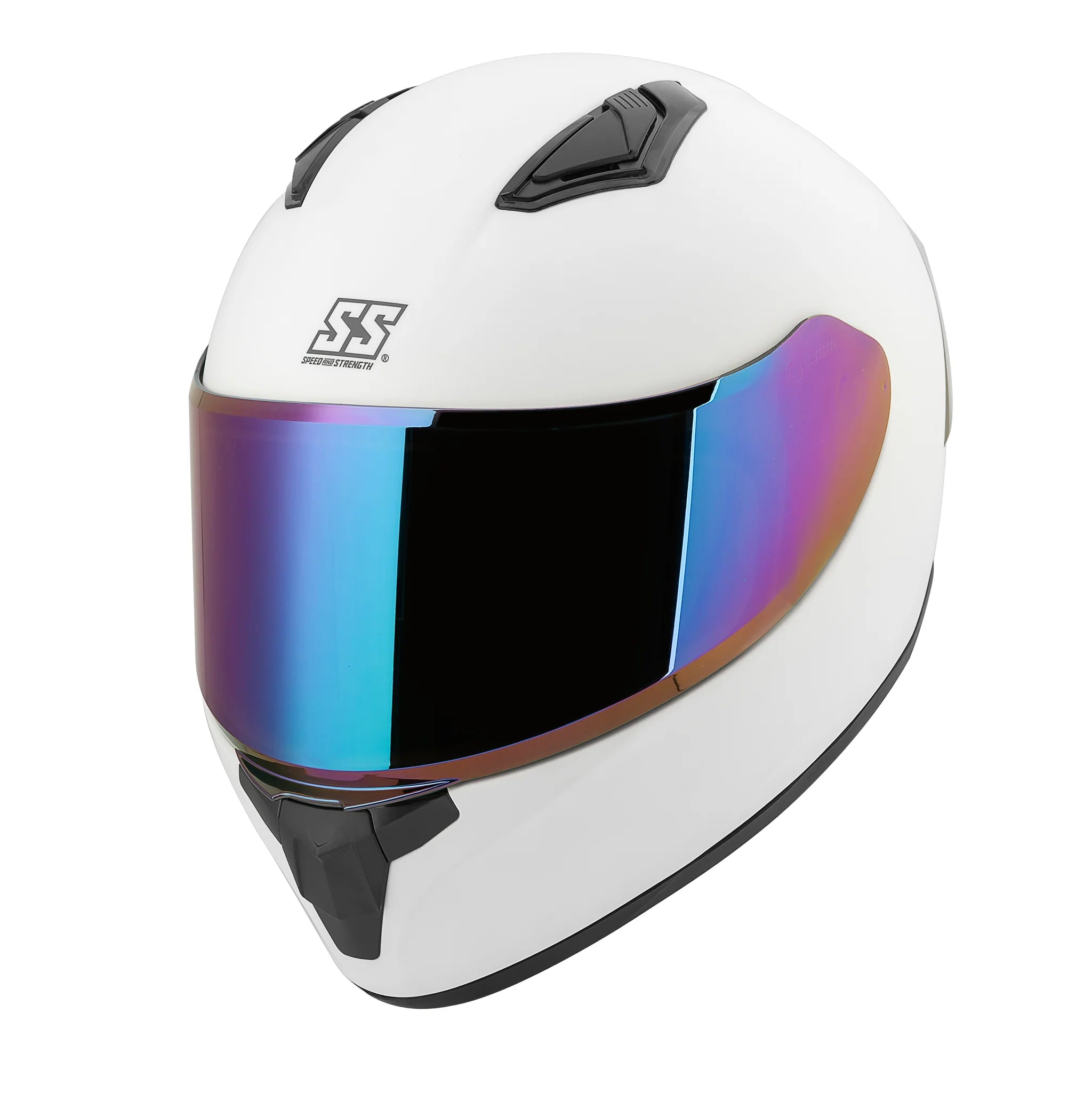 ADULT SS750 LIGHTSPEED FULL FACE HELMET (Matte White) | Speed and Strenght