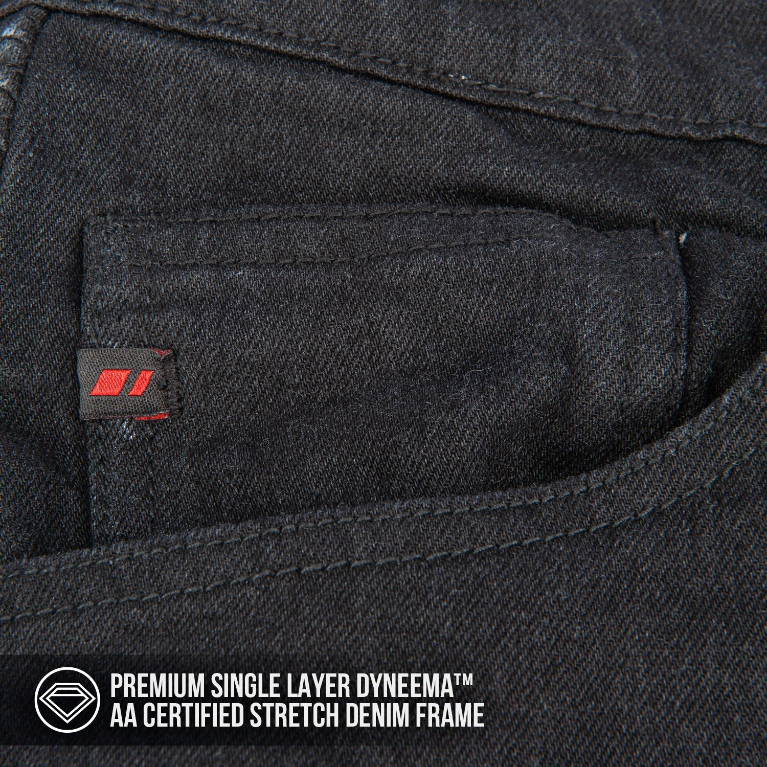 MEN'S SPEEDMASTER SINGLE LAYER DYNEEMA JEANS (Black) | Joe Rocket