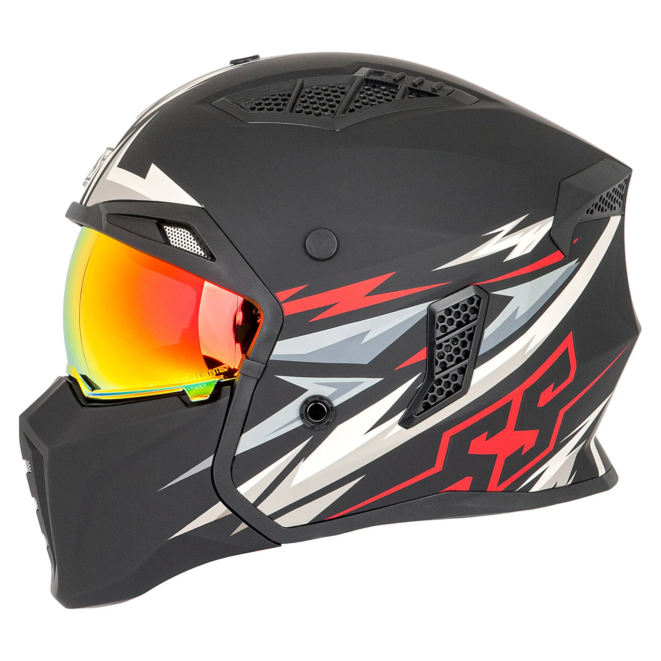 SS2450 OPEN FULL FACE HELMET (Matte Red/Sand) | SPEED & STRENGTH