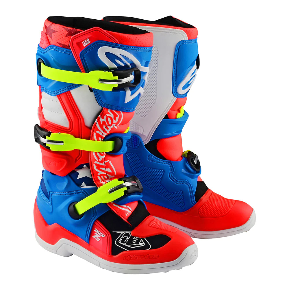 YOUTH ALPINESTARS/ TLD TECH 7S (ROCKET RED/WHITE/BLUE) | Troy Lee Designs