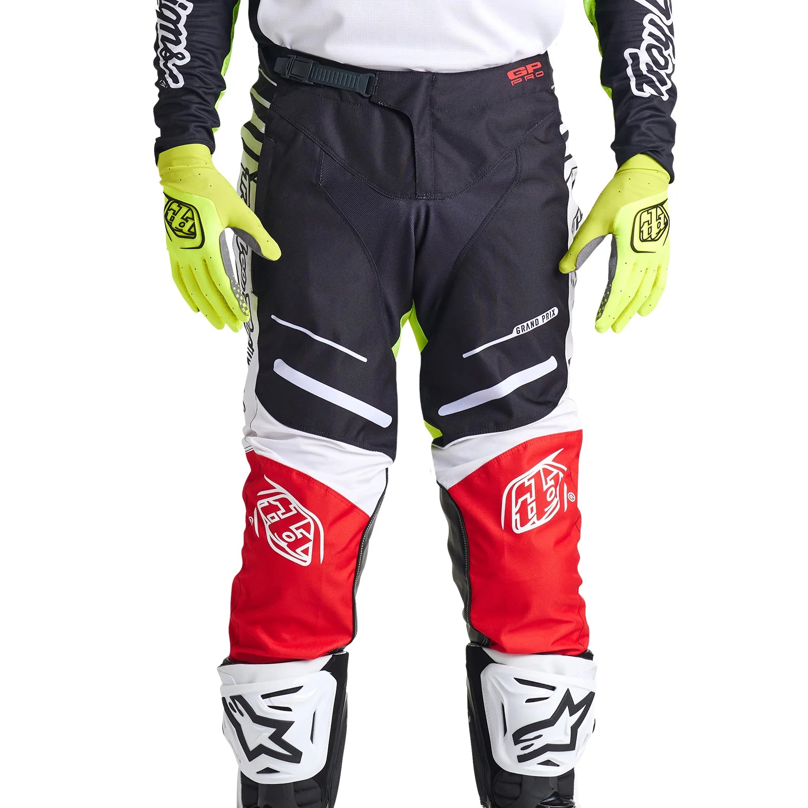 MEN'S GP PRO PANT (Blends White/Glo Red) | Troy Lee Designs