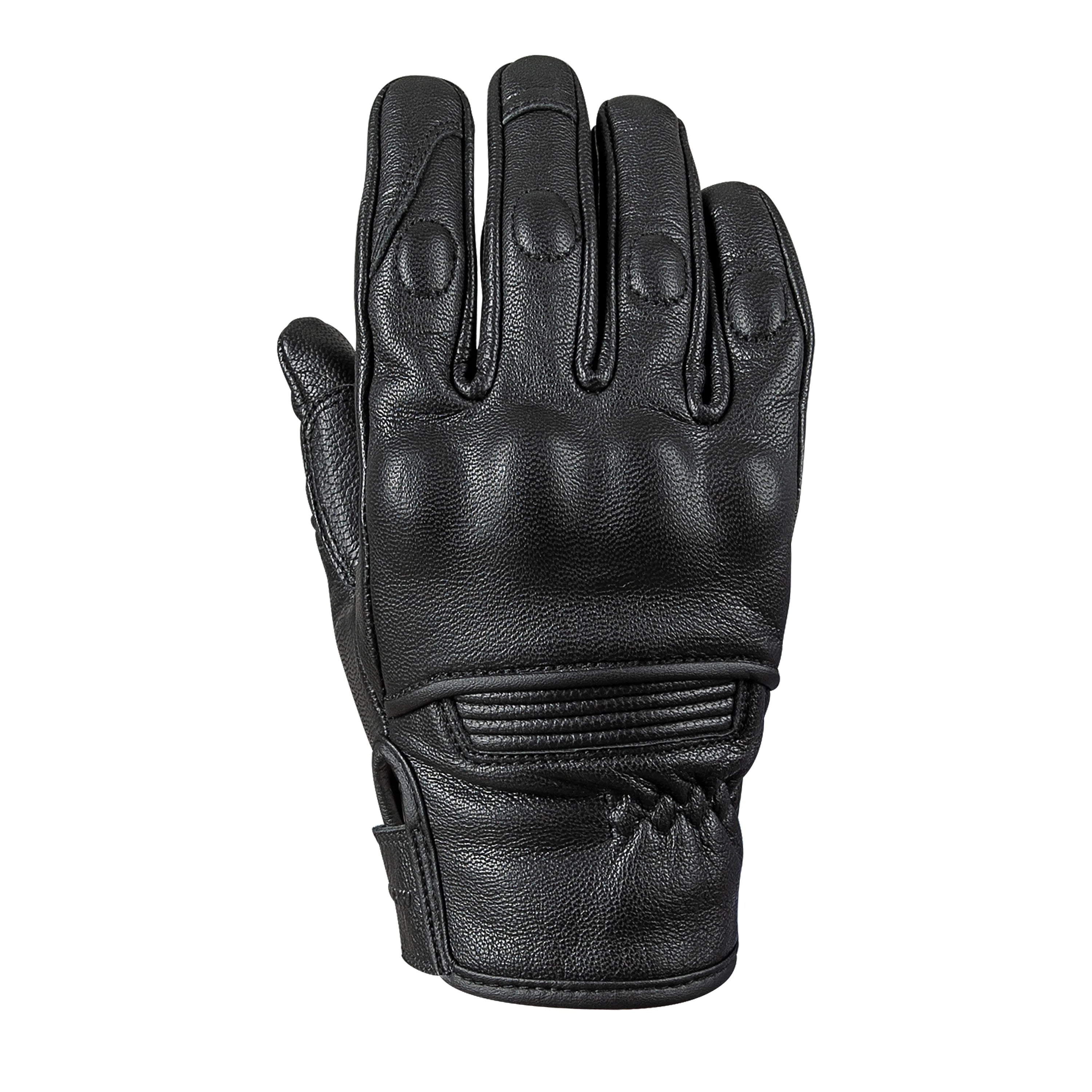 THROTTLE BODY LEATHER GLOVES (Black) | Speed and Strength