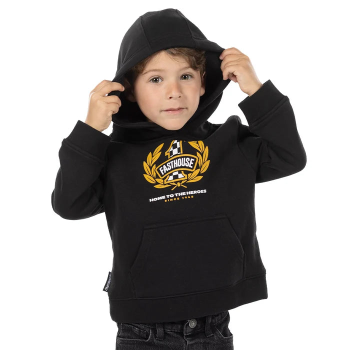 TODDLER HEROES HOODED PULLOVER (BLACK) | FASTHOUSE
