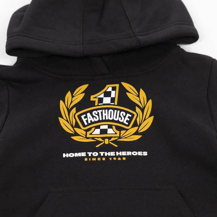TODDLER HEROES HOODED PULLOVER (BLACK) | FASTHOUSE