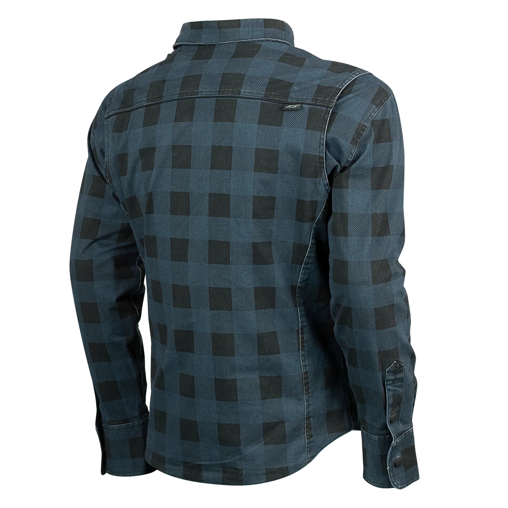 TRUE GRIT MEN'S ARMOURED/REINFORCED MOTO SHIRT (Navy) | Speed and Strength