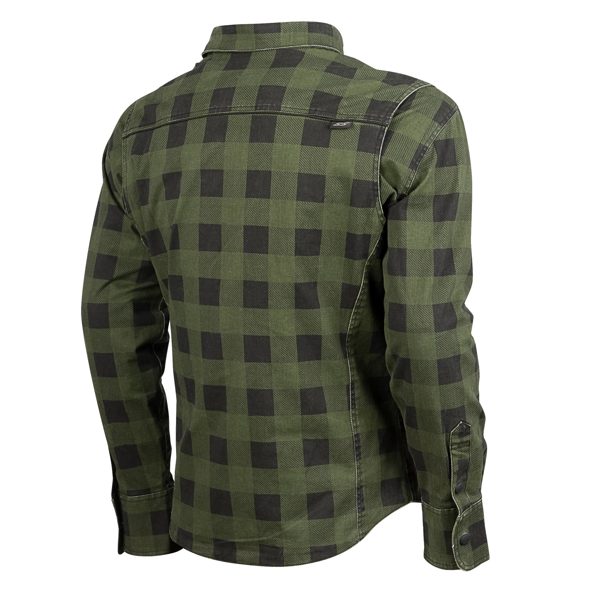 TRUE GRIT MEN'S ARMOURED/REINFORCED MOTO SHIRT(Olive) | Speed and Strength