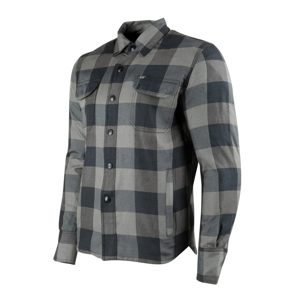 TRUE GRIT ARMOURED/REINFORCED MOTO SHIRT (Black) | Speed and Strength