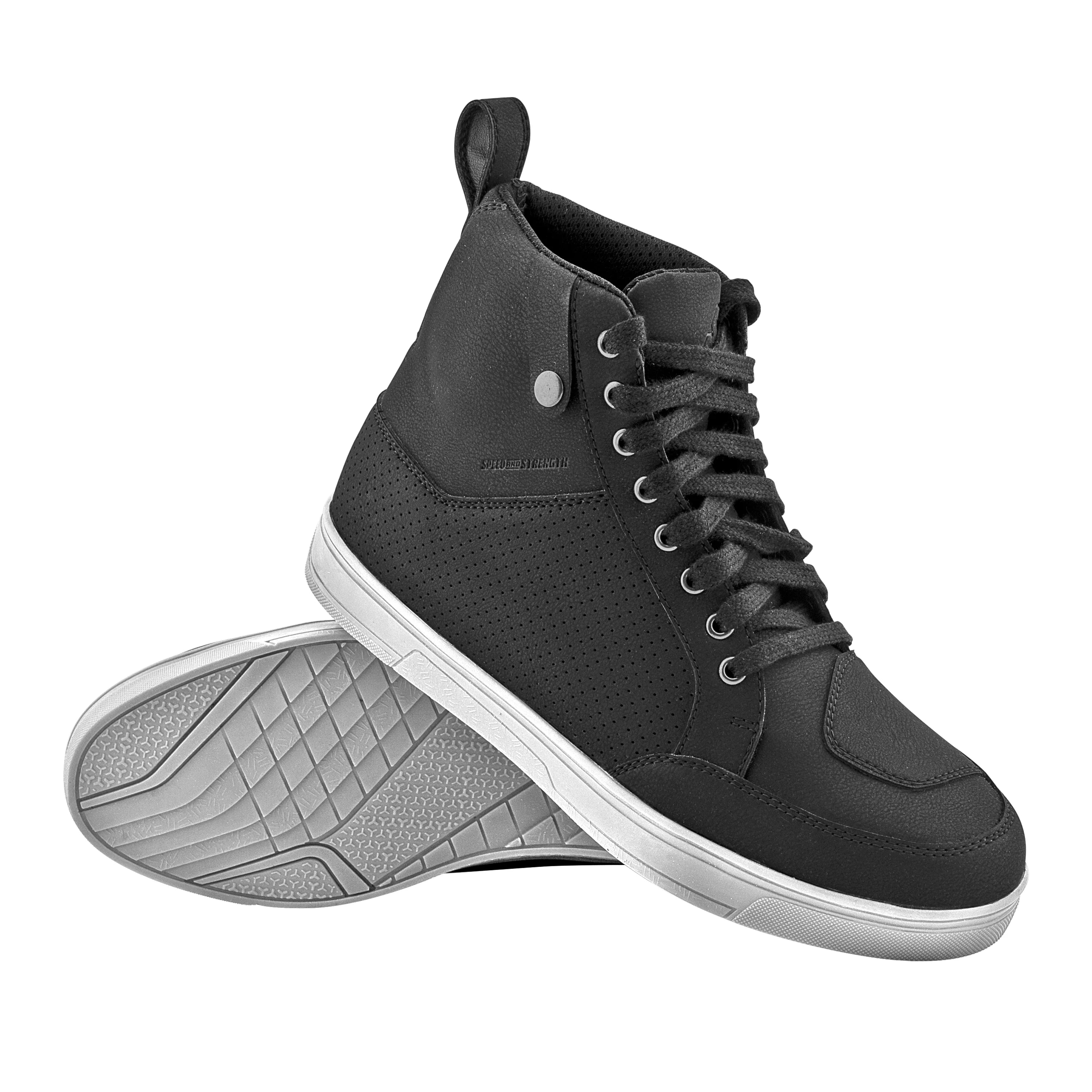 UNITED BY SPEED MEN'S SHOES (Black/White) | Speed and Strength