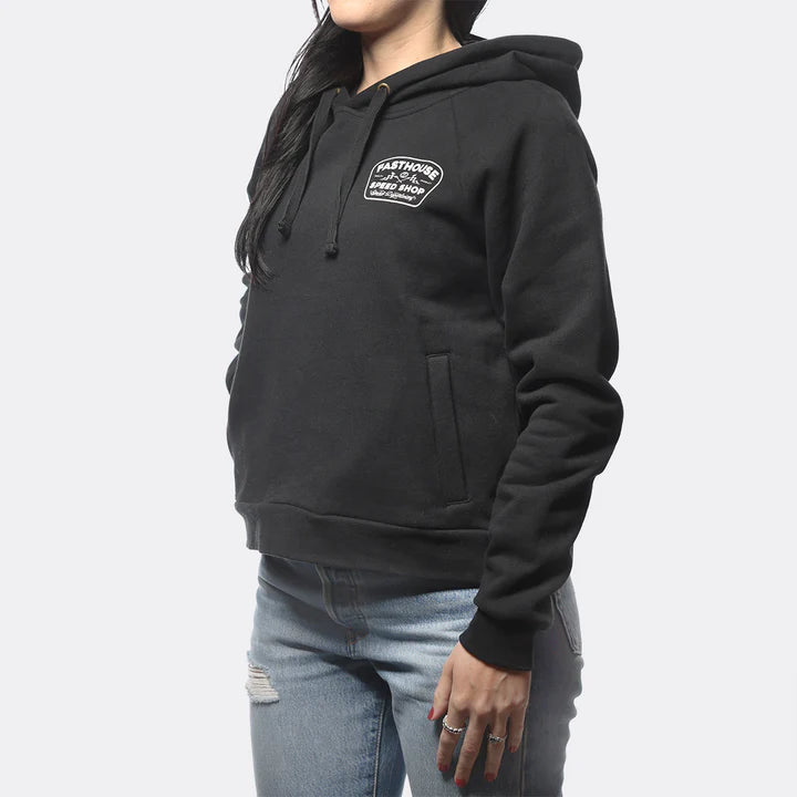 WOMEN'S WEDGED HOODED PULLOVER (Black) | Fasthouse