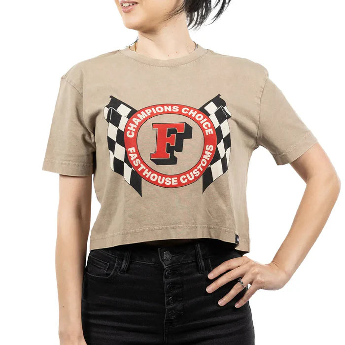WOMEN'S CHAMPIONS CHOICE CROP SS TEE (ST WASH) | FASTHOUSE
