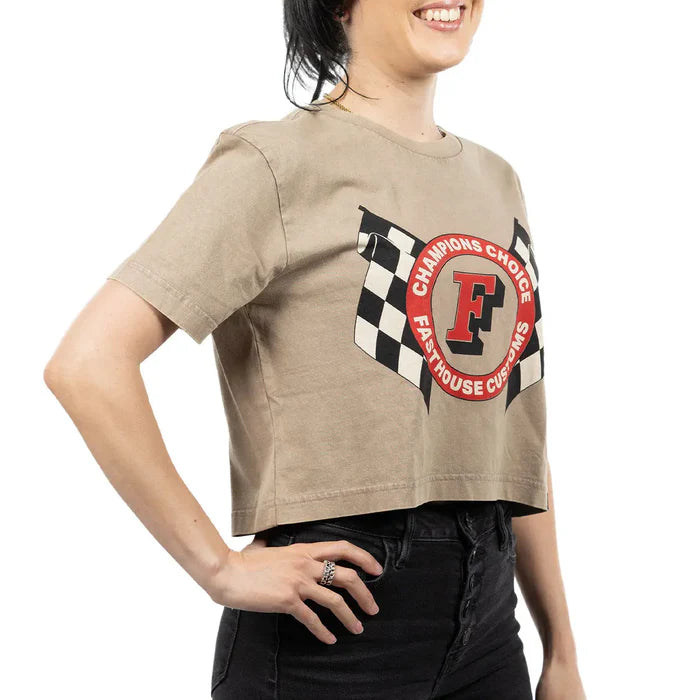 WOMEN'S CHAMPIONS CHOICE CROP SS TEE (ST WASH) | FASTHOUSE