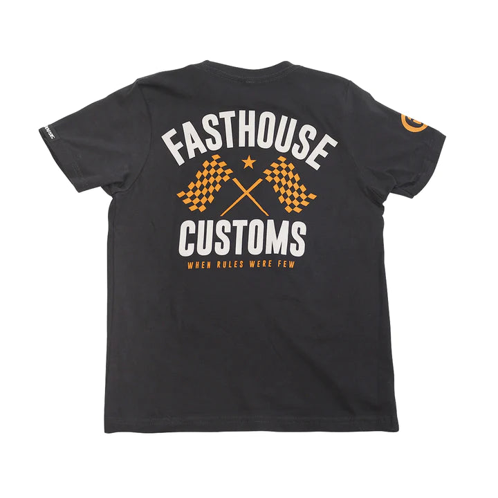 YOUTH 68 TRICK SHORT SLEEVE TEE (Black/Vintage Gold) | Fasthouse