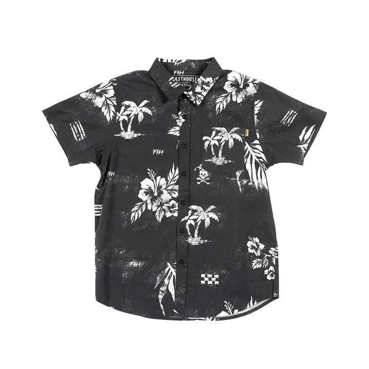 YOUTH ALANI SS BUTTON-UP SHIRT (Black) | Fasthouse