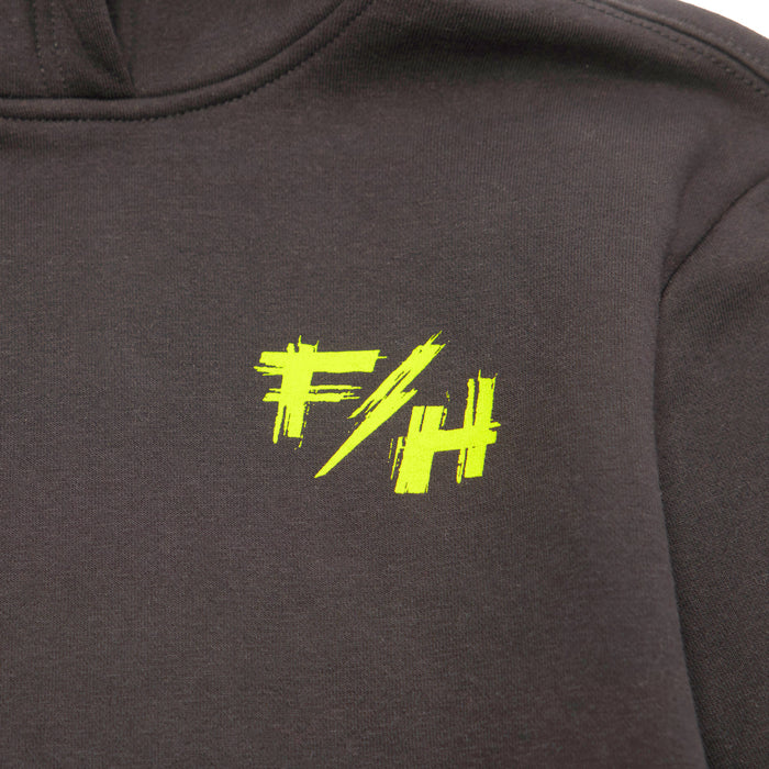YOUTH FRAY HOODED PULLOVER (Black) | FASTHOUSE