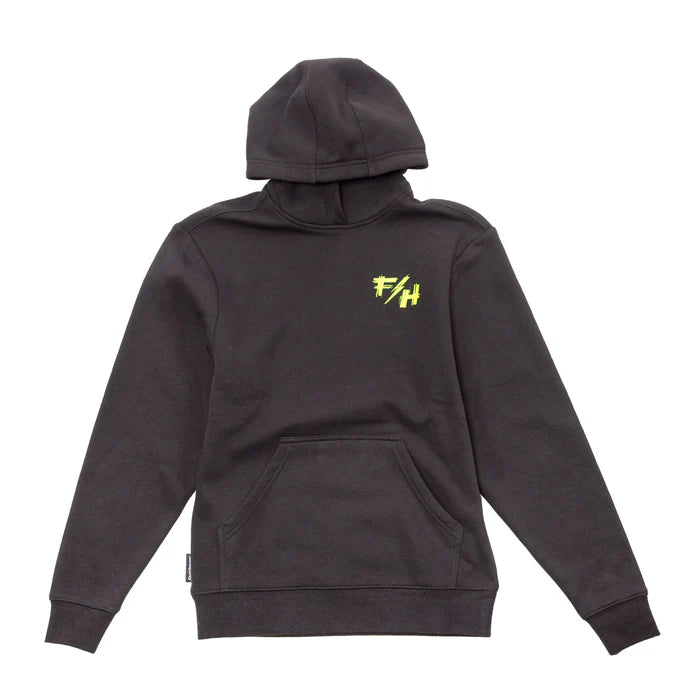YOUTH FRAY HOODED PULLOVER (Black) | FASTHOUSE