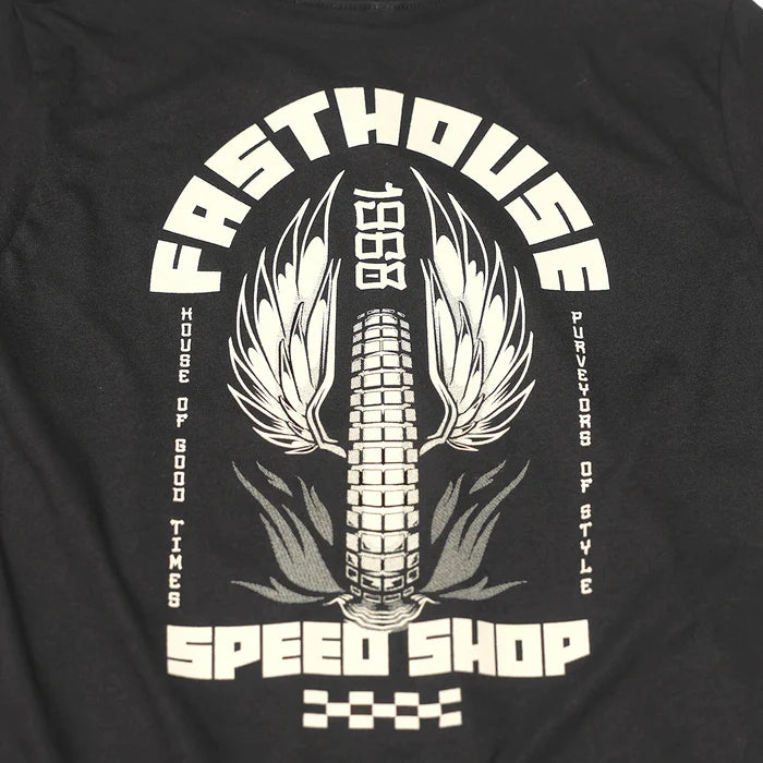 YOUTH SS IRON STEED TEE (Black) | FASTHOUSE