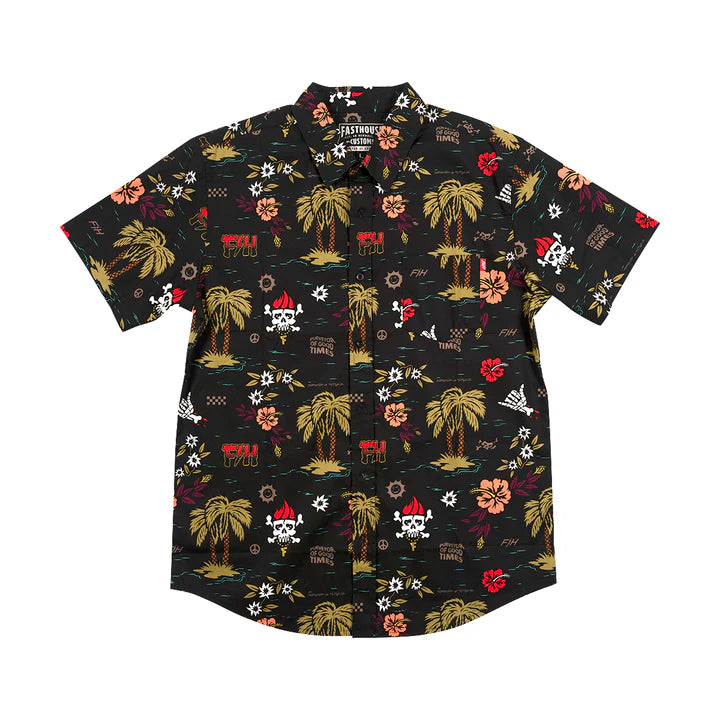 YOUTH TRIBE SS BUTTON-UP SHIRT (Black) | Fasthouse