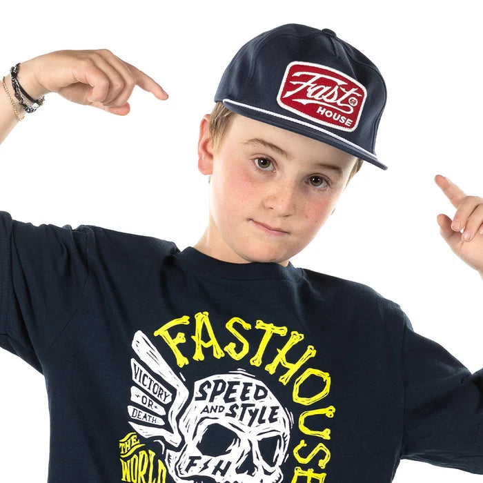 YOUTH CARRERA HAT (NAVY) | FASTHOUSE