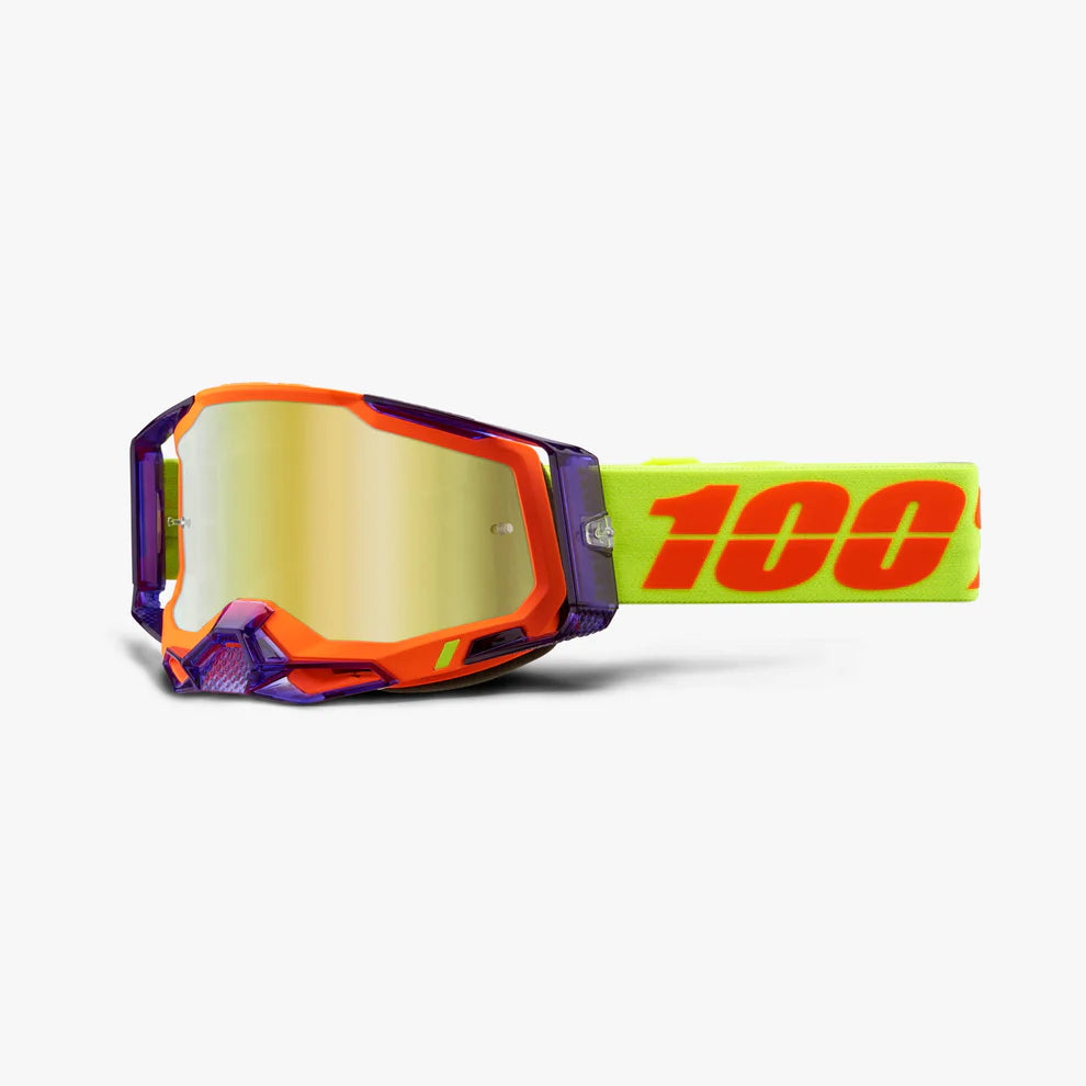 100% Racecraft 2 Goggle Panam- Mirror Gold Lens