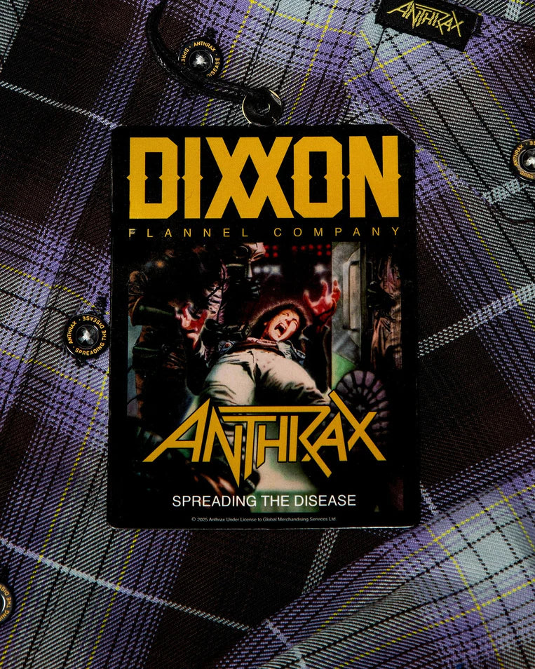 ANTHRAX SPREADING THE DISEASE FLANNEL | DIXXON