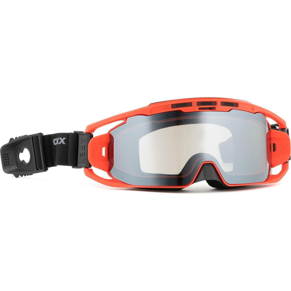 APEX GOGGLES (BLACK/RED-REVO SILVER MIRROR/SMOKE DOUBLE LENS) | CKX