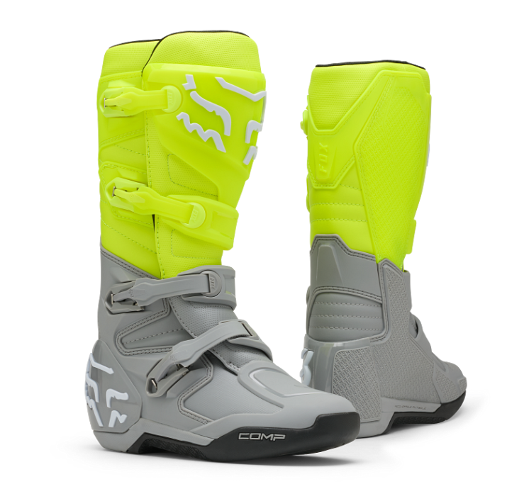 COMP BOOT (YELLOW/GRAY) | Fox Racing