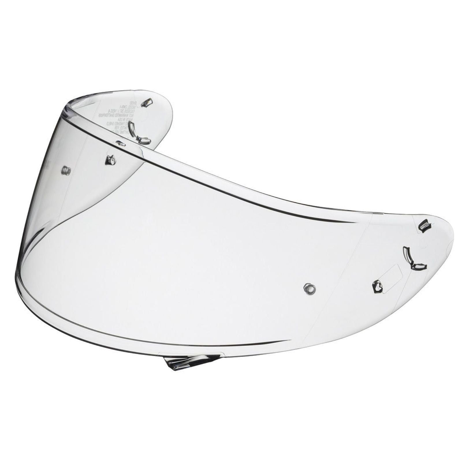 CWR-1 SHIELD PINLOCK CLEAR face shield designed for SHOEI helmets, offering UV protection and clarity.