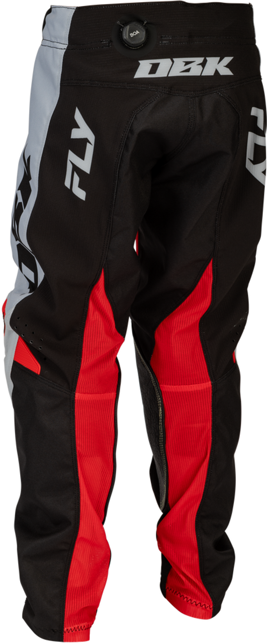 YOUTH KINETIC DBK PANTS (Black/Grey/Red) | FLY RACING