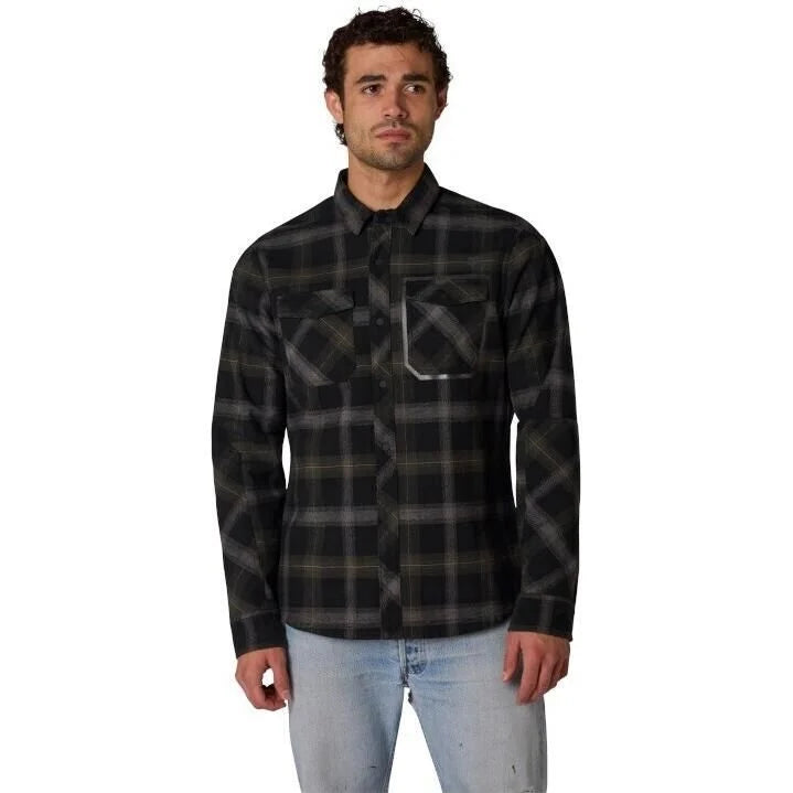 DEFEND DRIVE WINDBLOCK FLANNEL (BLACK) | Fox Racing