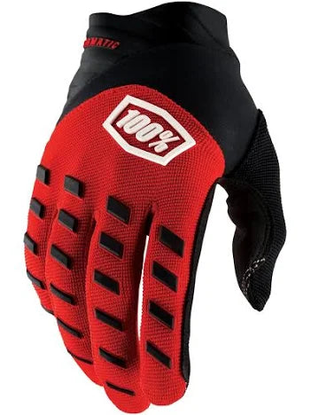 AIRMATIC GLOVE (RED/BLACK) | 100%