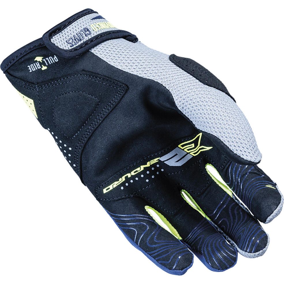 E-2 OFFROAD GLOVES (Grey/Yellow/Navy) | FIVE