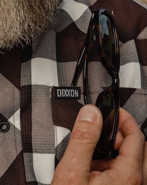 MEN'S ROUGHRIDER FLANNEL (Brown/White) | DIXXON