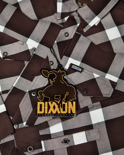 MEN'S ROUGHRIDER FLANNEL (Brown/White) | DIXXON