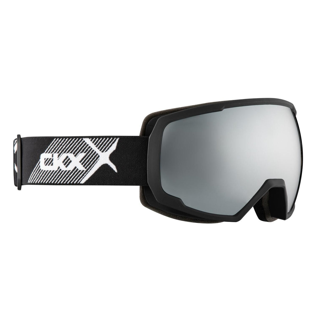 LEOPARD GOGGLES (MATTE BLACK-DOUBLE MIRROR SILVER LENS) | CKX