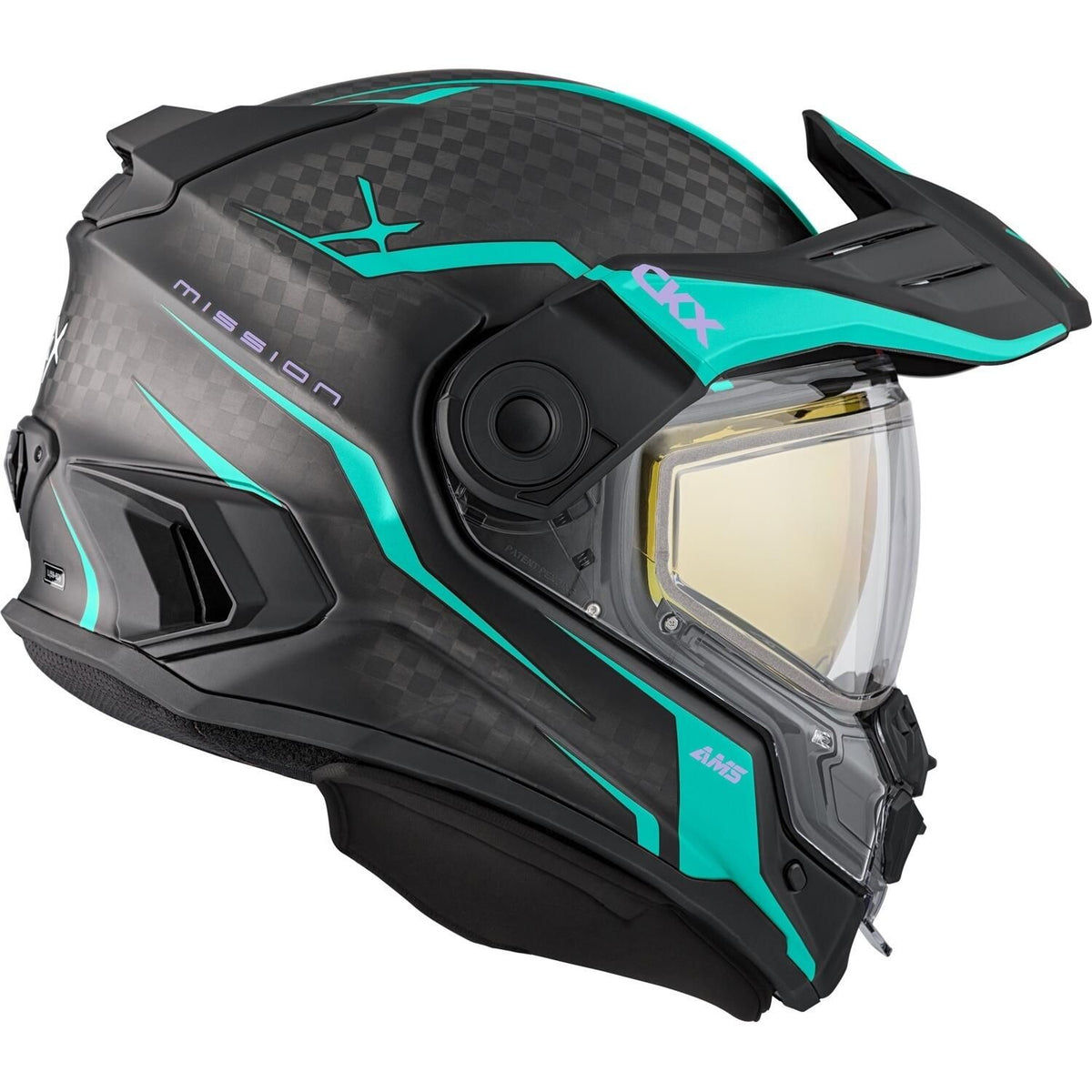 MISSION CARBON EDL FURY HELMET (MATTE TURQUOISE) | CKX