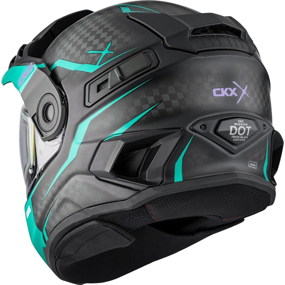 MISSION CARBON EDL FURY HELMET (MATTE TURQUOISE) | CKX