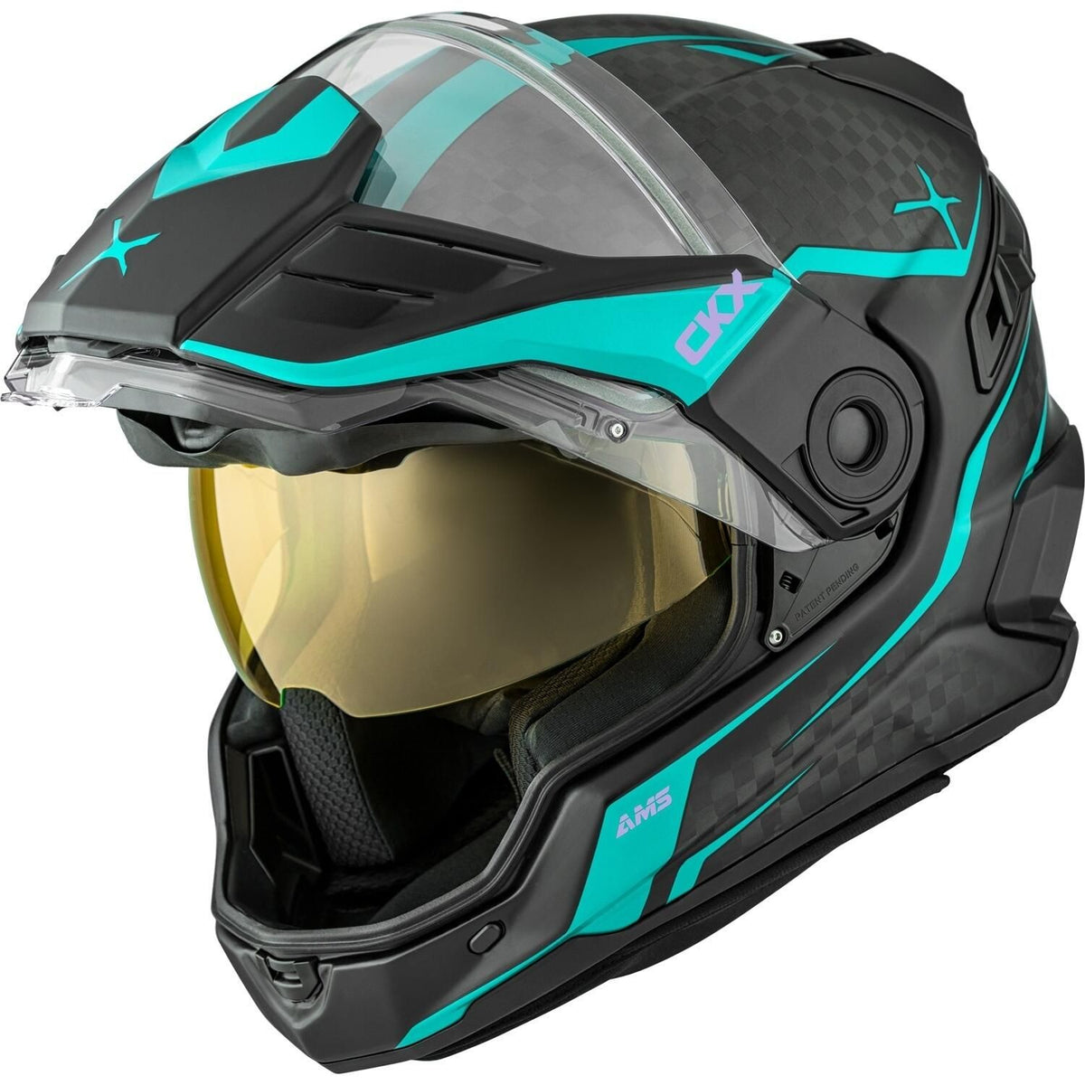 MISSION CARBON EDL FURY HELMET (MATTE TURQUOISE) | CKX
