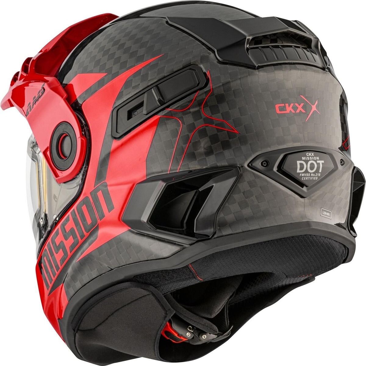 MISSION CARBON DOUBLE LENS ALASKA HELMET (RED) | CKX