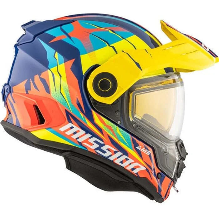 MISSION DL CLAW HELMET (GLOSS BLUE/RED/YELLOW) | CKX