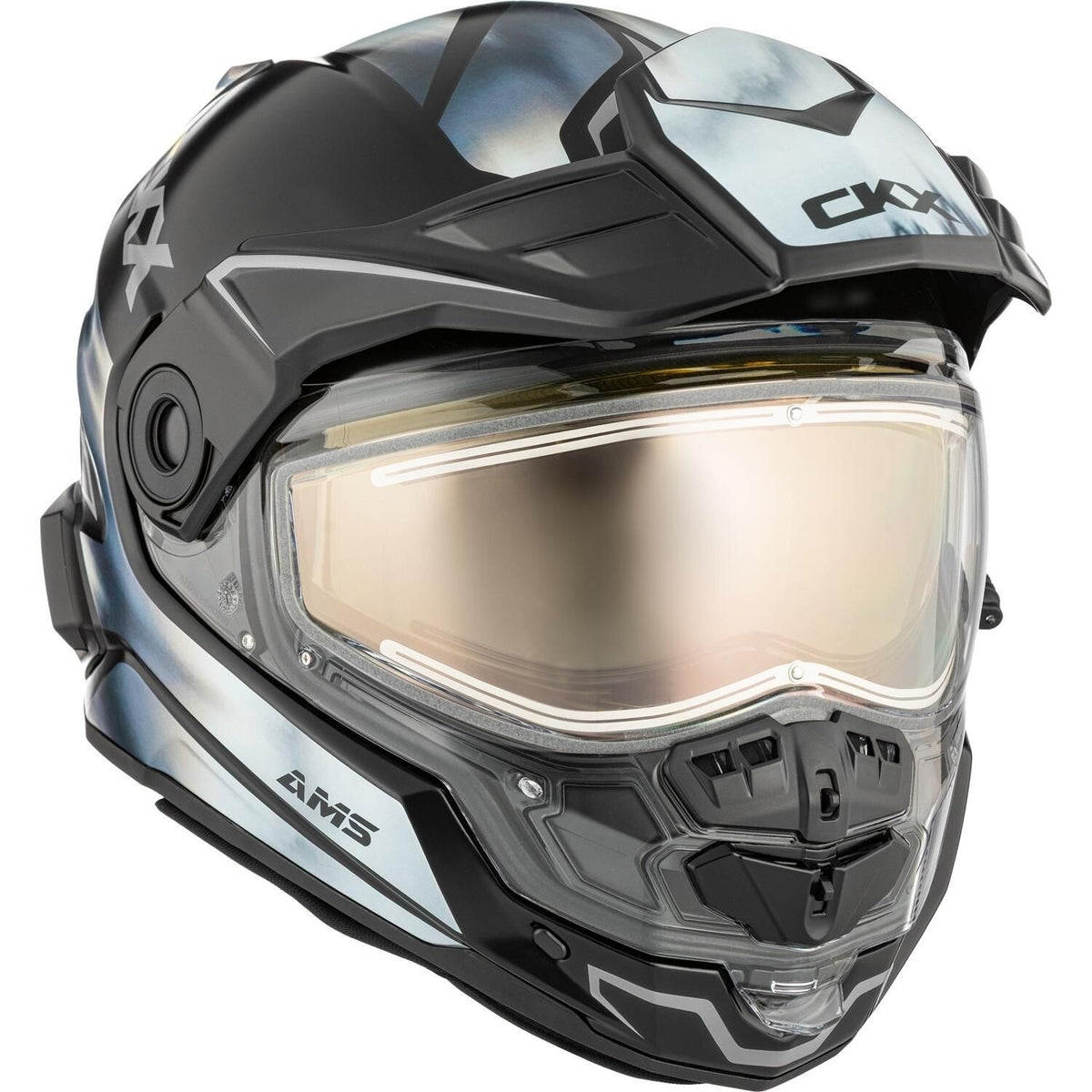 MISSION DL TANIUM HELMET (MATTE GREY/BLUE) | CKX