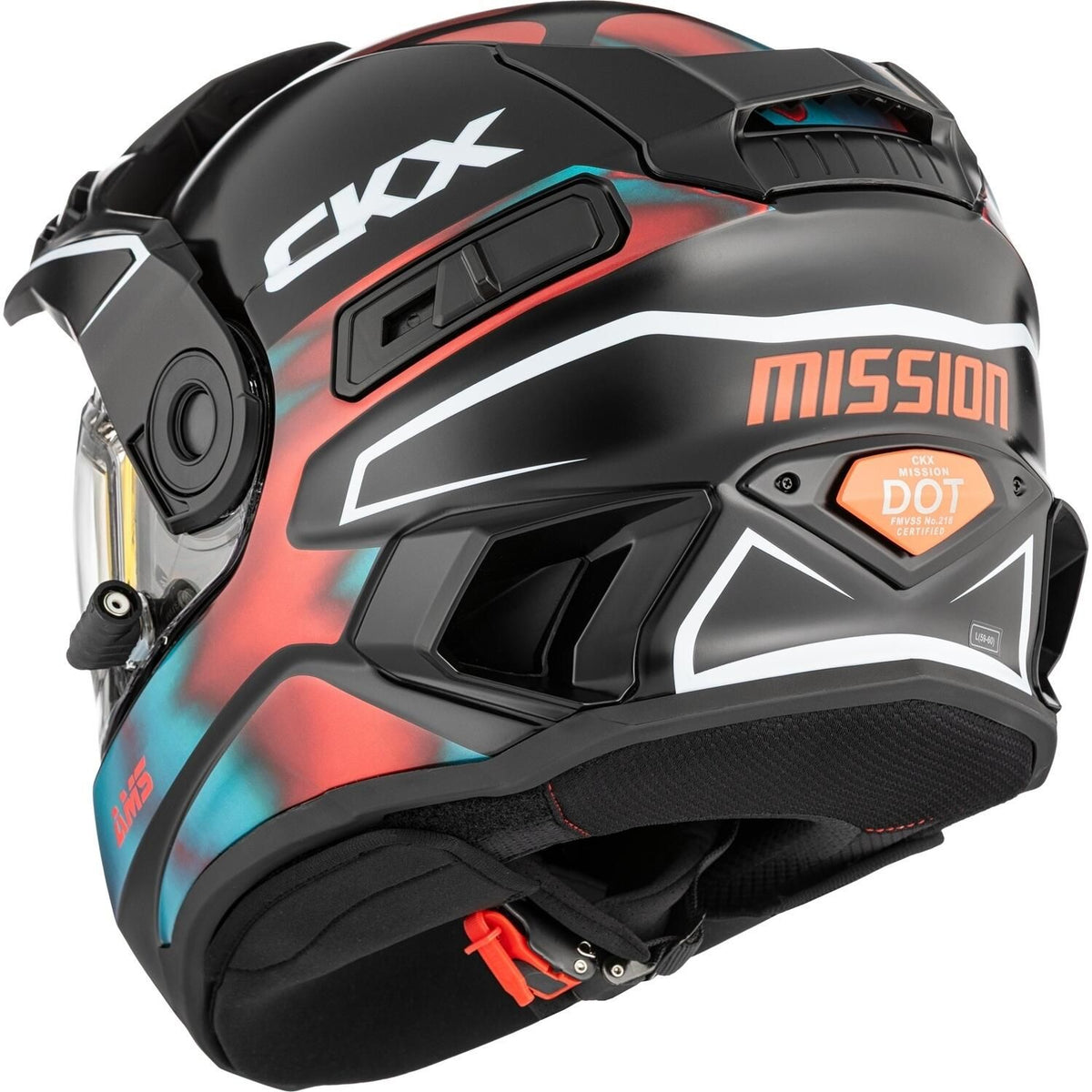 MISSION DL TANIUM HELMET (MATTE ORANGE/TEAL) | CKX