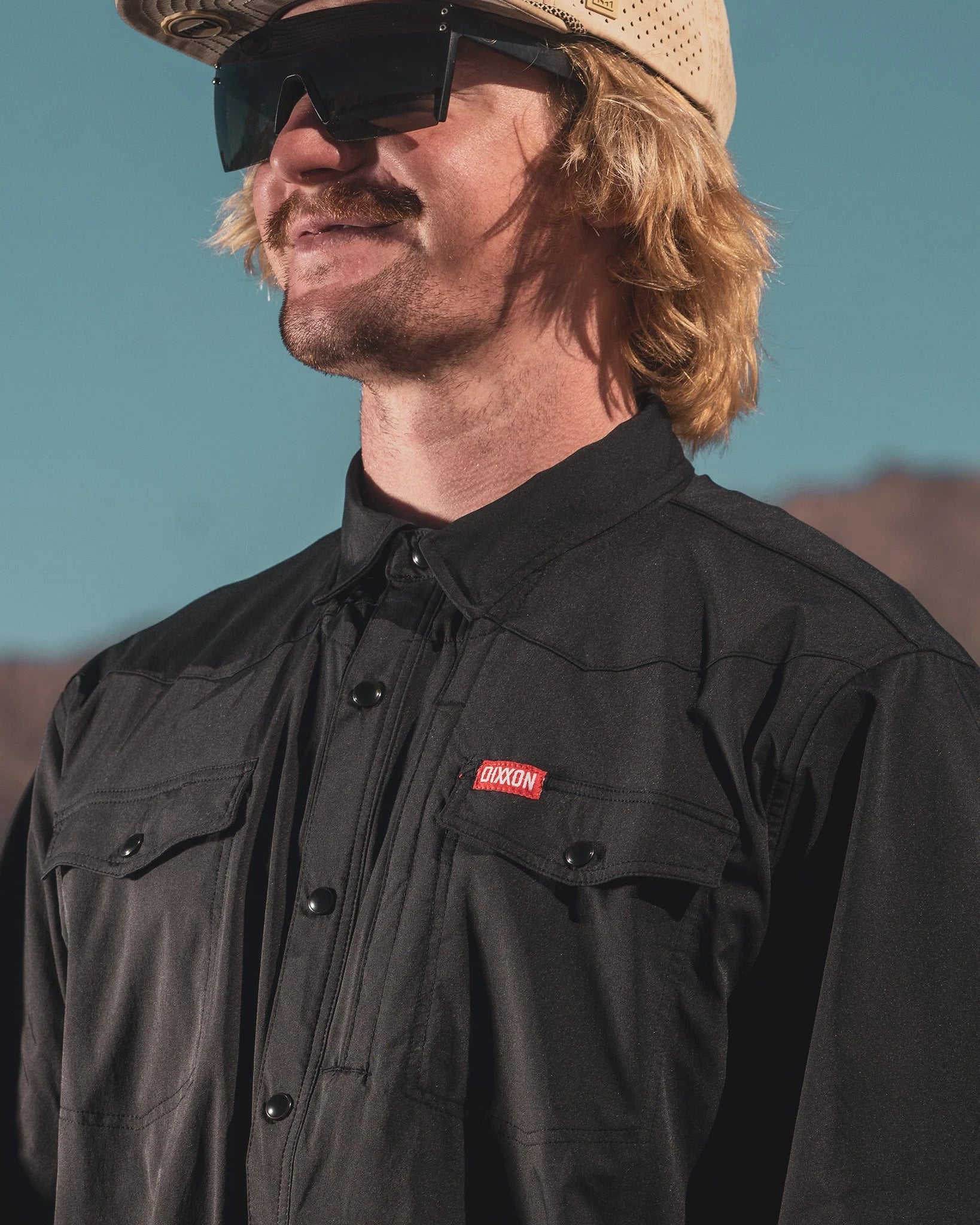 OUTDOORSMAN LONG SLEEVE SHIRT (Black) | DIXXON