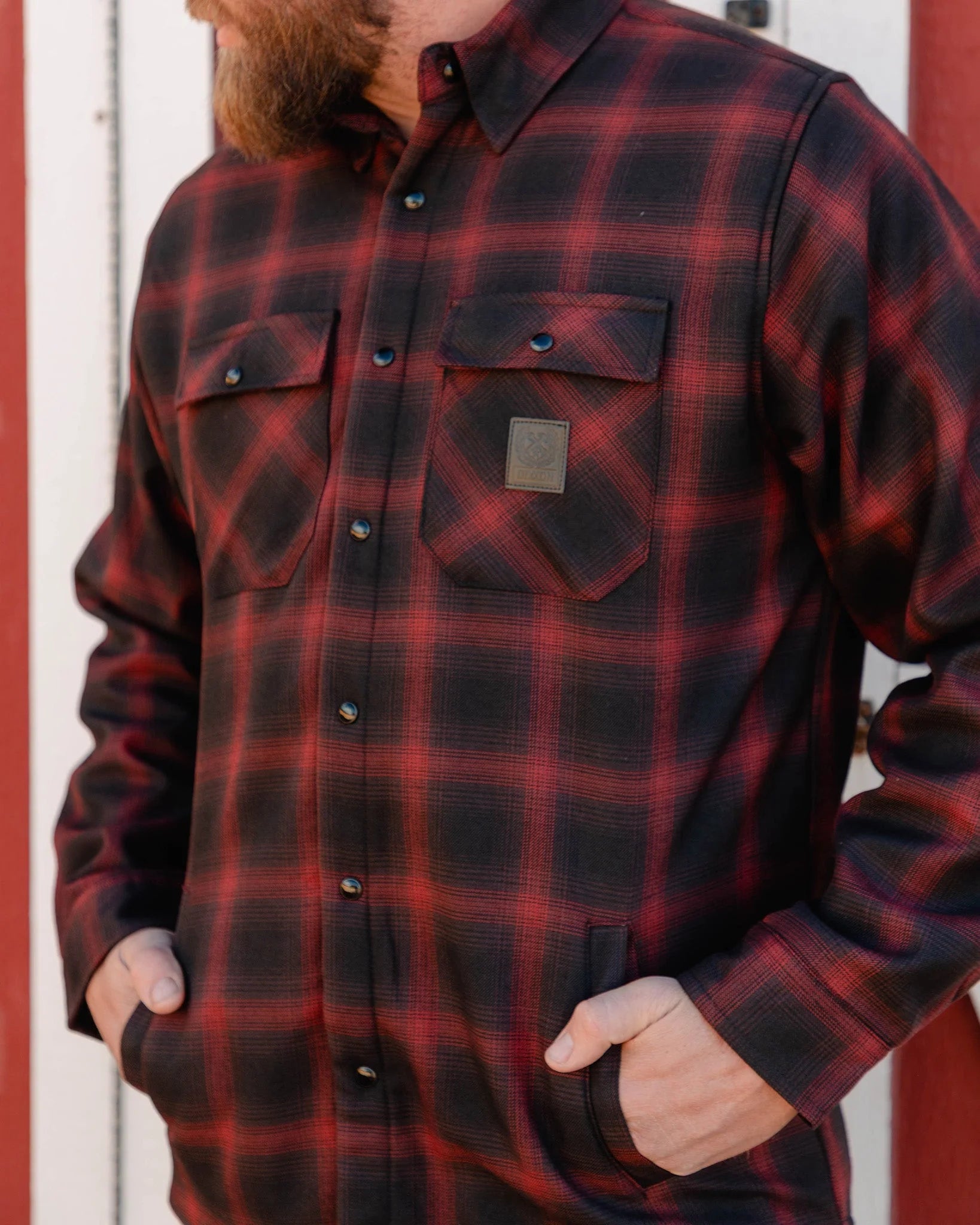 MENS RESTORATION SHERPA FLANNEL JACKET | Dixxon