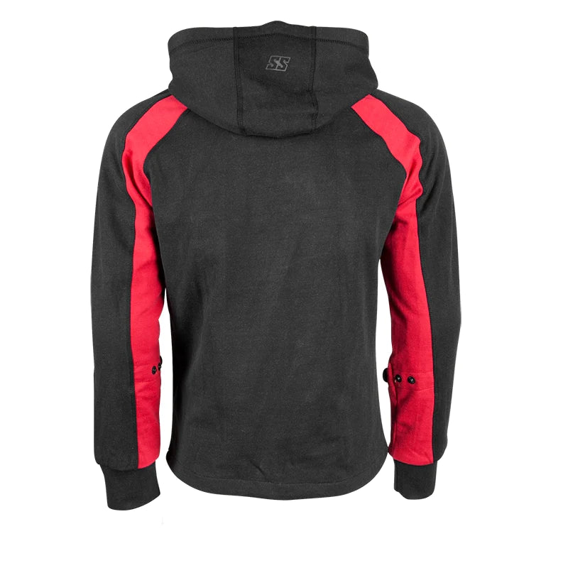 RUN WITH THE BULLS ARMOURED HOODY (Red/Black) | Speed and Strength
