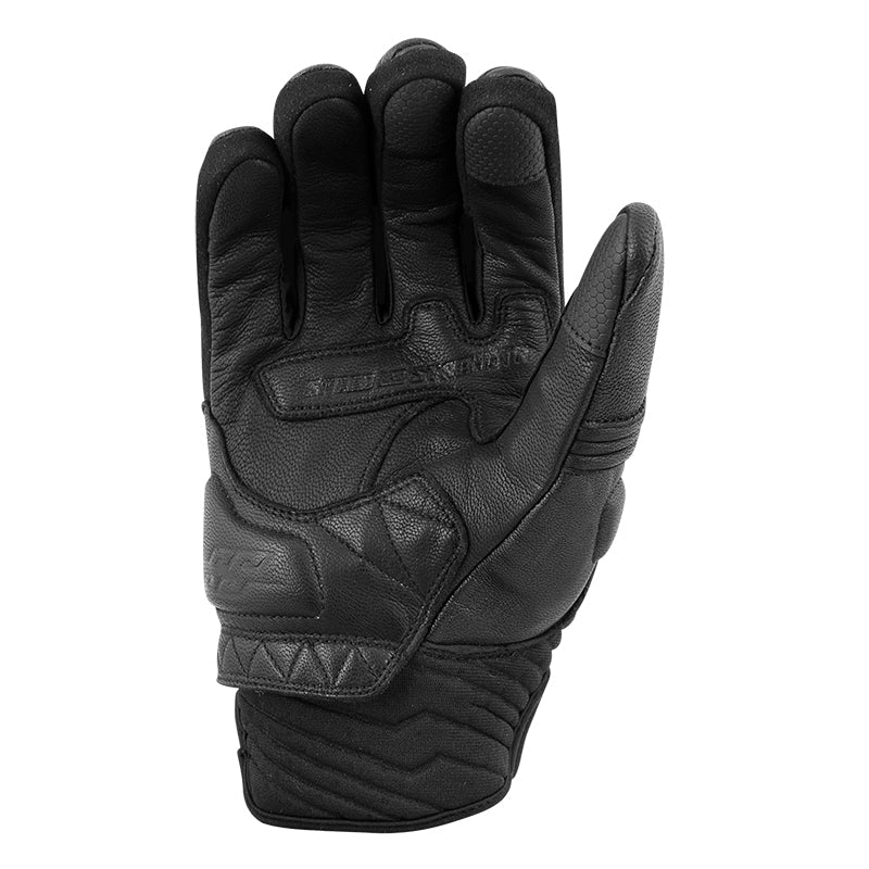 RUN WITH THE BULLS LEATHER & TEXTILE GLOVES (Black) | Speed and Strength