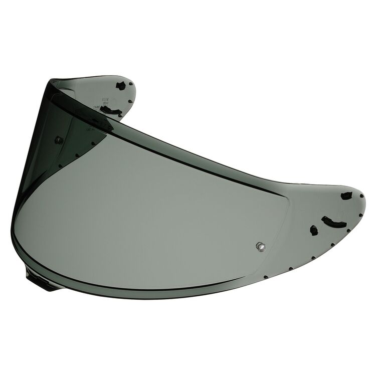 CWR-F2 SHIELD W/PINS DARK SMOKE face shield for SHOEI RF-1400 and X-Fifteen Helmets with UV protection.